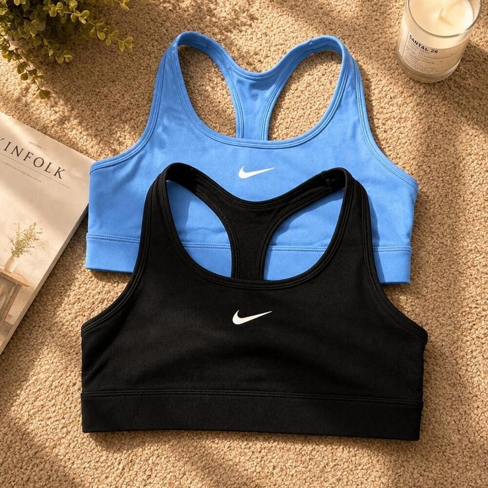 Nike Women's Black and Blue Top
